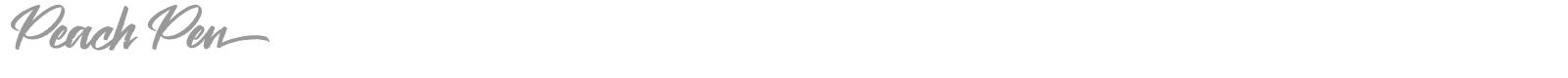 Peach Pen font preview